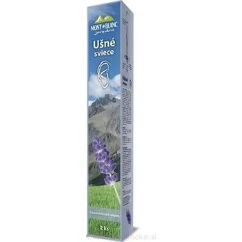 Mont Blanc Auris ušní svíčky s levandulovým olejem 2 ks – přírodní čištění uší a relaxace