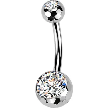 Piercing Šperky4U Piercing do pupíku banánek - TITAN, 1,6 x 12 mm - TIT1593-1612