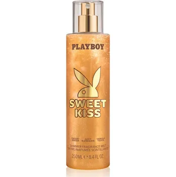 Tělový sprej Playboy Sweet Kiss tělový sprej se třpytkami pro ženy 250 ml