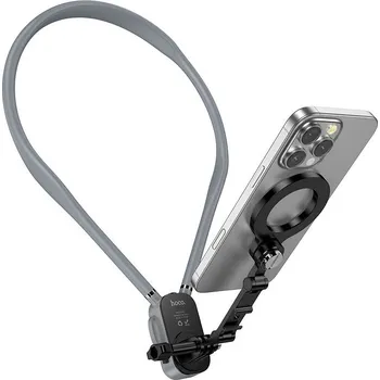 Magnetický držák telefonu na krk Hoco K31 Black Gray