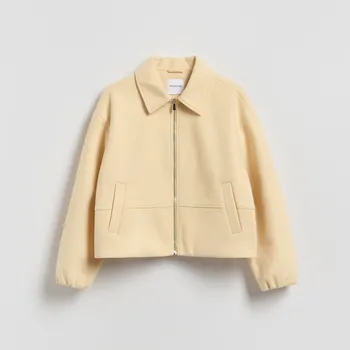 Reserved - Bunda s límcem - světle žlutá - 481IA-10X - 481IA-10X-M