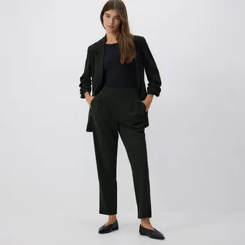 Dámské kalhoty Reserved - Kalhoty jogger se sklady - petrolejová - 8172B-67X - 8172B-67X-XXL-2