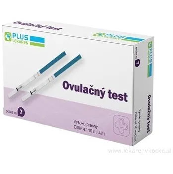 Diagnostický test PLUS LÉKÁRNA Ovulační test proužkový 7 ks – test plodnosti pro ženy