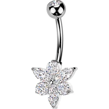 Piercing Šperky4U Piercing do pupíku - TITAN + bižuterie - TB002