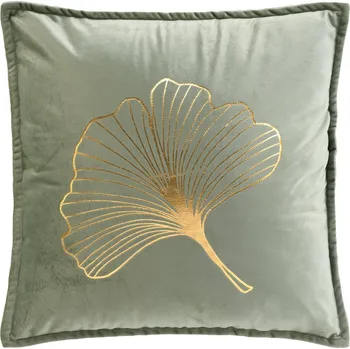 Polštář Douceur d'intérieur Dekorační polštář z sametového materiálu, GLAMA, 45 x 45 cm, béžový