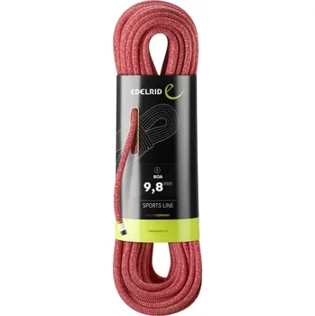 Lano EDELRID Boa 9,8 mm Red 40 m - Dynamické lano Barva: Red