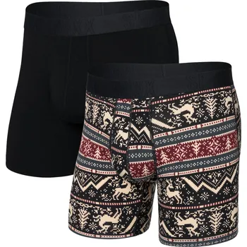 Pánské spodní prádlo Set pánských boxerek SAXX DROPTEMP COOLING COTTON BOXER BRF FL 2ks velikost XXL
