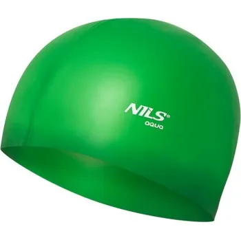 Plavecká čepice NILS Aqua Silikonová čepice NILS Aqua NQC GR02 zelená