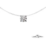 Šperky4U Ocelový náhrdelník se zirkonem - OPD0343-ST