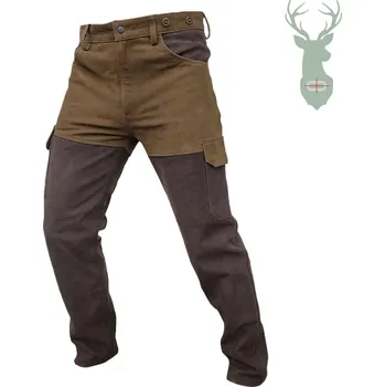 Ochranné vybavení na lov a střelbu Duo Kalhoty z buvolí kůže hnědé 54