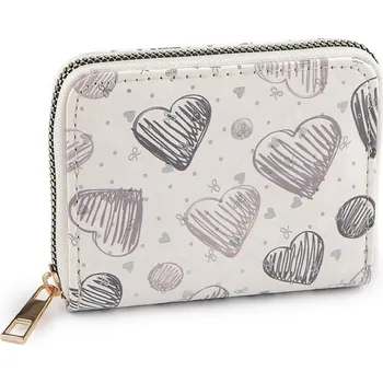 Peněženka Dívčí peněženka srdce 9x11 cm - 4 krémová nejsvět.