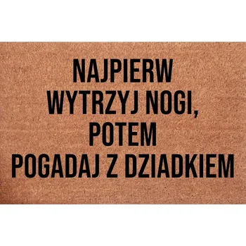 Rohožka Kokosová rohožka ke dveřím Dárek Utrřete si nohy, popovídejte si s dědou