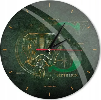 Hodiny NÁSTĚNNÉ HODINY S LESKEM HARRY POTTER 011 HARRY POTTER ZELENÉ