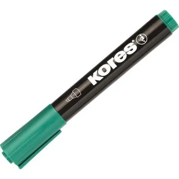 Značkovač Kores K-Marker permanentní, klínový, zelený 3 - 5 mm