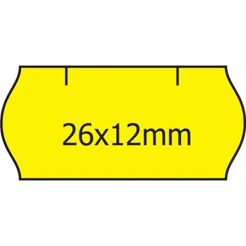 Papír Cenové etikety 26 x 12 CONTACT žlutá (38)