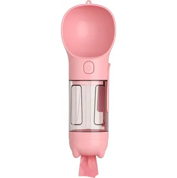 Miska pro psa Skládací (cestovní) plastová miska Perfectlife růžová 0,3 l