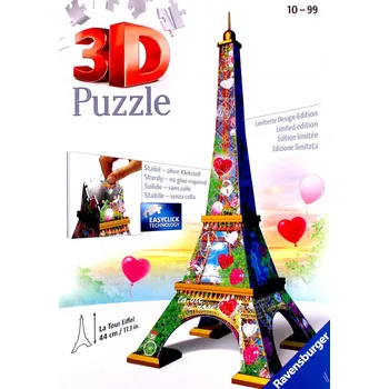 Puzzle Ravensburger Puzzle Eiffelova věž - Love Edition