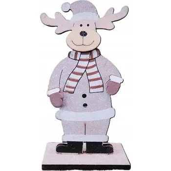 Obraz FIGURKA DŘEVĚNÝ SOB VÁNOČNÍ 14cm