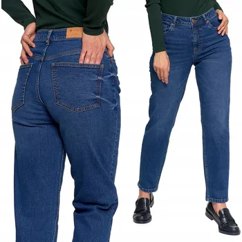 Dámské džíny Džíny Moraj střihu "mom jeans" modré, velikost 44, bavlněné
