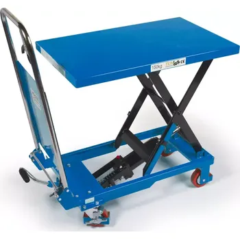 Plošinový vozík Manipulační vozík s hydraulickým stolem, nosnost až 150 kg, hmotnost 44 kg (TrueTech)