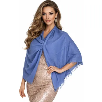 Šátek Dámský šátek 90 x 175 cm Fine 23-03 světle modrý