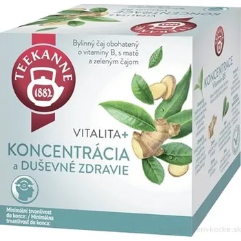 Čaj Teekanne Concentration Vitaminizovaná bylinná čajová směs s maté a zeleným čajem (10ks)