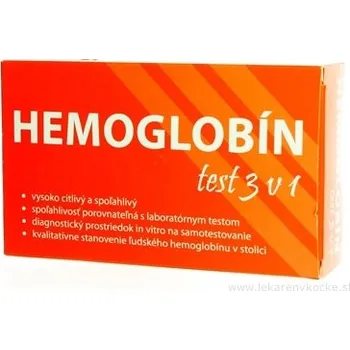 Diagnostický test Biogema Hemoglobin test 3v1 test rakoviny tlustého střeva
