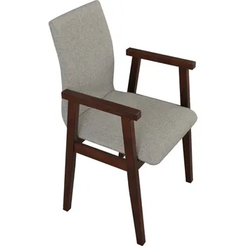 Křeslo Drewmix Dřevěné křeslo z masivu čalouněné Fotel 2