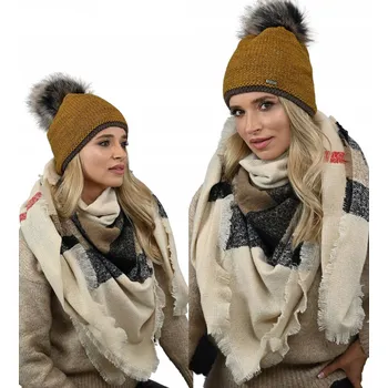 Šála Fashionweek Velký Elegantní bavlněný teplý sal ZIZI-CH400 Barva: Béžový, Velikost: Universal