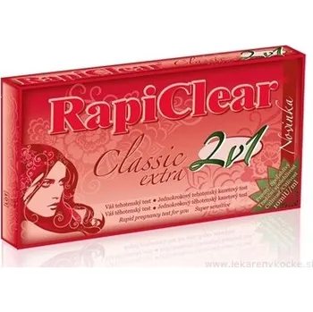 Diagnostický test RapiClear Těhotenský test Classic extra 2v1 2 ks