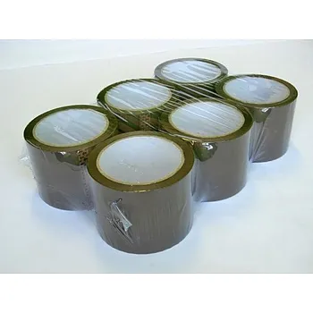 Lepící páska 75 mm x 66 m – 6 ks - transparentní