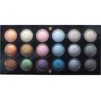 Oční stíny SCHMINKA Paletka minerálních očních stínů – 18 odstínů baked textura