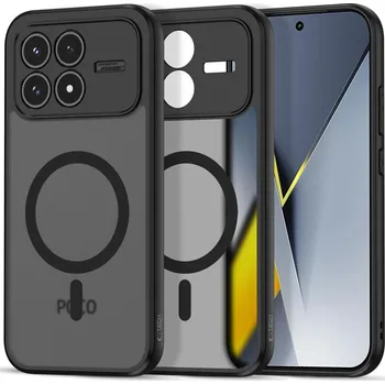 Náhradní kryt pro mobilní telefon Kryt Tech-Protect Magmat Magsafe Xiaomi Poco F8 Pro Matte Black