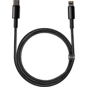 Baseus CATLWJ-A01 Tungsten Gold Fast Charge Kabel USB-C to Lightning 20W 2m Black