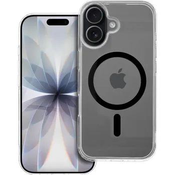 Náhradní kryt pro mobilní telefon Kryt Drop Glue Barevný kroužek Mag Cover s MagSafe pro iPhone 17 Black