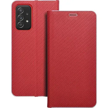 Náhradní díl pro mobilní telefon Obal Luna Book Carbon Samsung Galaxy A52 5G / A52 LTE ( 4G ) / A52S 5G Red