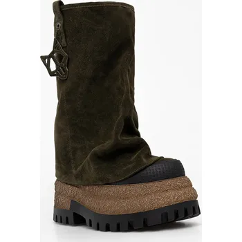 Dámské kozačky Semišové boty Naked Wolfe Disturb, 39, zelená, 78X