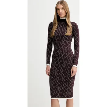 Dámské šaty Šaty Elisabetta Franchi AM18T56E2 burgundské 93A, vel. 36