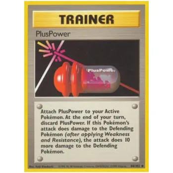 Karetní hra Pokémon BS 084/102 PlusPower - Base Set Stav: Played