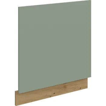 Kuchyňská skříňka LEMPERT Dvířka na vestavnou myčku ARIA 67 (570 x 596) - Aquamarine / dub artisan