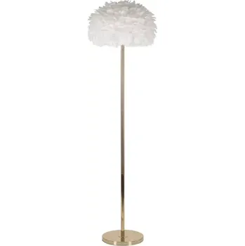 Stojací lampa Stojací lampa Feathers 170 cm bílá/zlatá