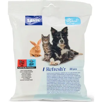 Papírový kapesník Výhodné balení: 2x20ks Savic Refresh'r ubrousky Sensitive