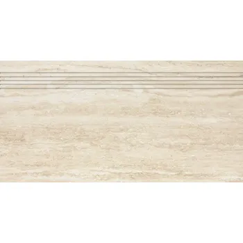 Dlažba RAKO Schodovka Rako Alba béžová struktura mat rektifikovaná 30x60 DCPSR731 DCPSR731