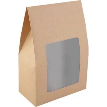 Dárková krabička Papírová krabička 16 x 23,5 cm s průhledem