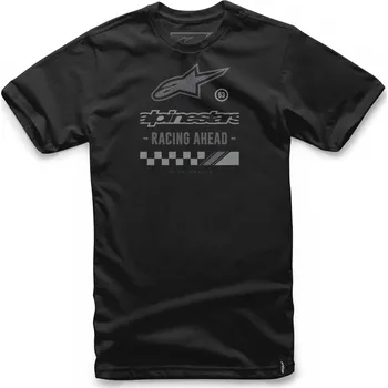 Pánské tričko Alpinestars Pánské černé tričko AHEAD TEE Alpinestars krátké 1037-72024 10 - S