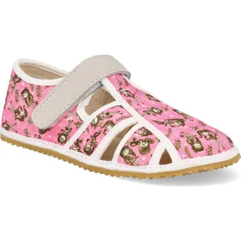 Dívčí obuv Barefoot dětské přezůvky Jonap - Home růžová dívka Velikost: 35
