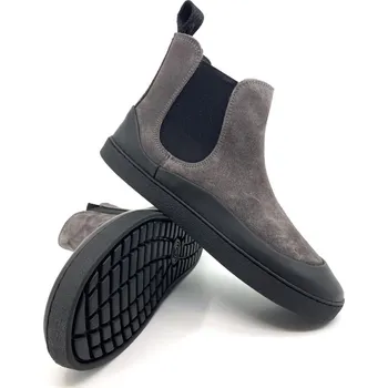 Dámské polobotky Dámské Barefoot Chelsea GROUNDIES® SIENNA Šedo Černé Velikost: 36