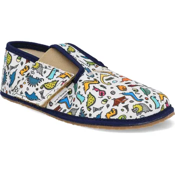 Dívčí bačkory Barefoot dětské přezůvky Pegres - BF01 Dinosaurus Velikost: 25