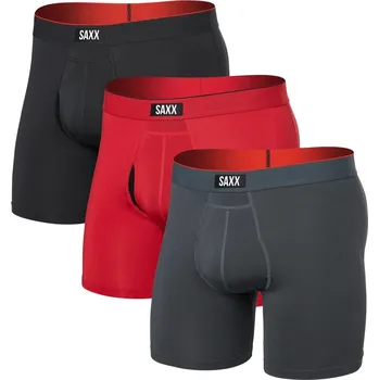 Pánská móda Boxerky SAXX MULTI-SPORT MESH BOXER BRIEF FLY 3PK Man velikost XXL