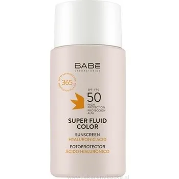 Přípravek na opalování BABÉ SUPER FLUID COLOR SPF50 50 ml